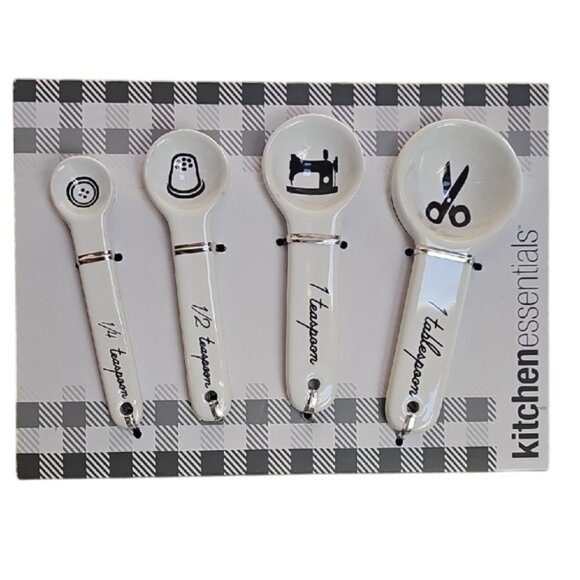 NEW Kitchen Essentials Measuring Spoons Set sewing design - Picture 1 of 9